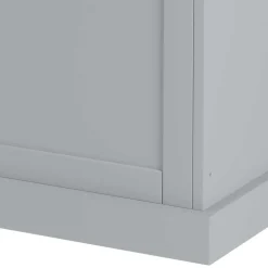 Wohnen Sitztruhen*Landhaus Truhe in Grau mit Eiche - Rino