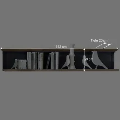 Wohnen Wohnzimmer Komplett*Landhaus TV Bank & Wandregal zweifarbig - Thumbs (zweiteilig)