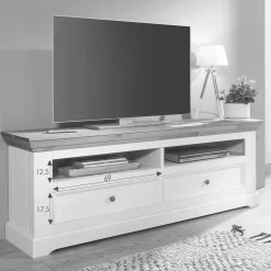 Wohnen Sideboards & Kommoden|Landhausmöbel*Landhaus TV Element in Grau - Ustricia