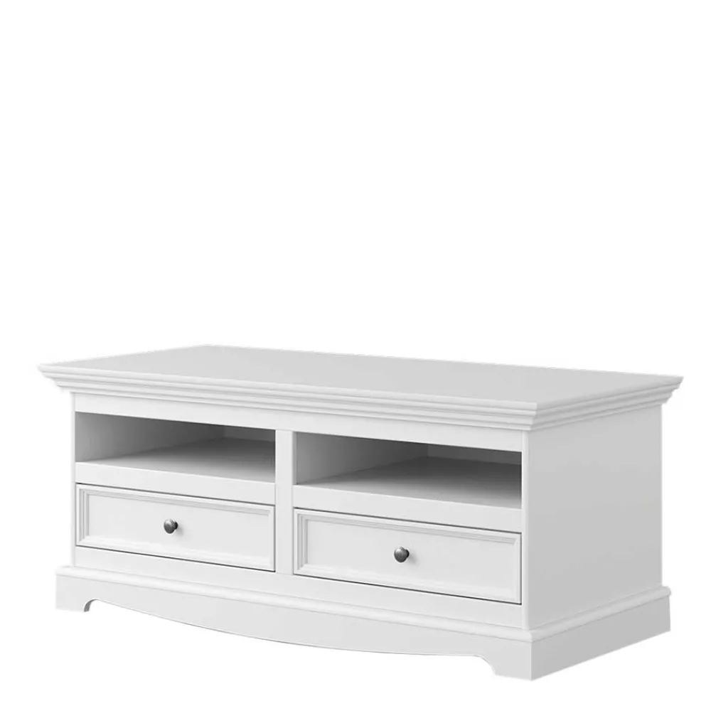 Wohnen Landhaus TV-Board lackiert in Weiß - Indico
