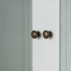 Wohnen Weiße Möbel|Naturholzmöbel*Landhaus Vitrine Calavon in Weiß