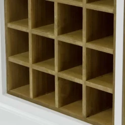 Wohnen Weiße Möbel|Naturholzmöbel*Landhaus Vitrine Calavon in Weiß