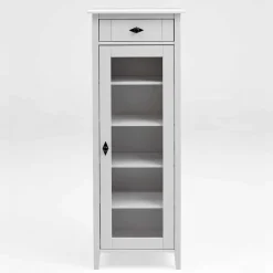 Wohnen Landhaus Vitrine fürs Badezimmer in Weiß - Satumare