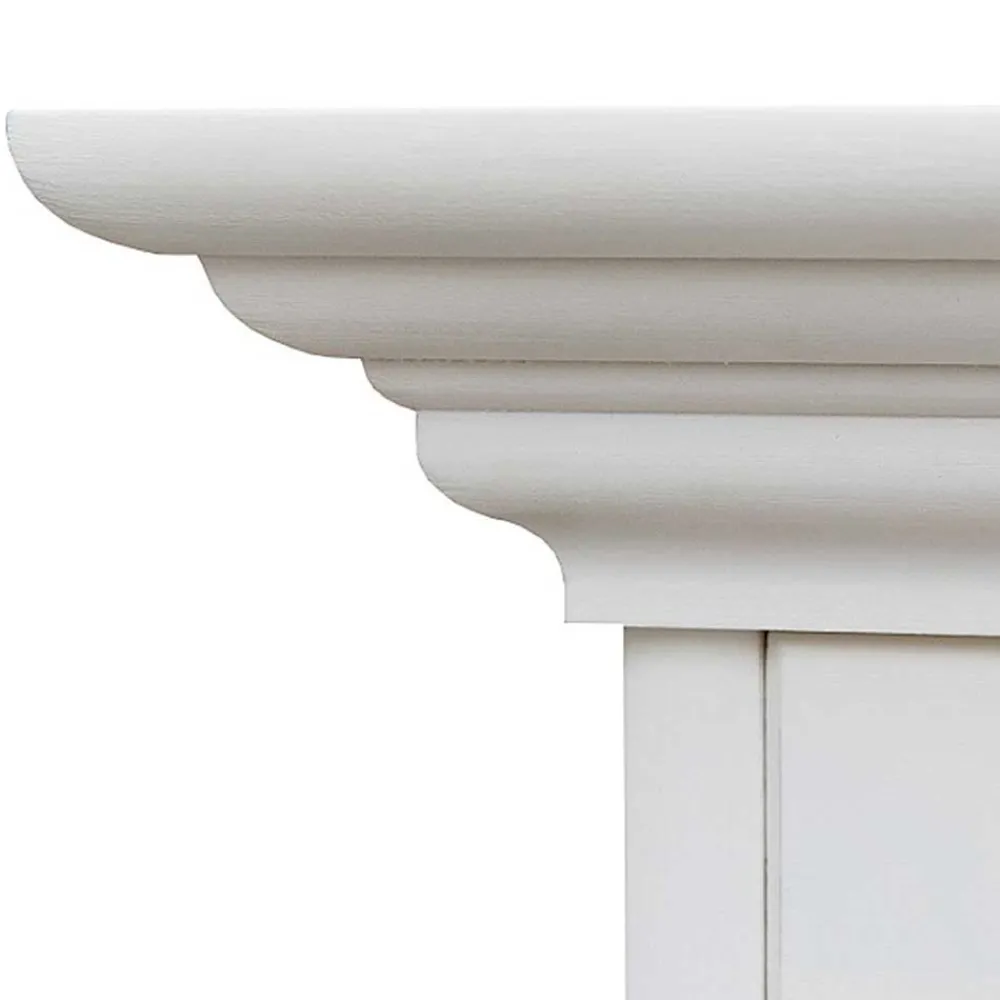 Wohnen Landhaus Vitrine in Weiß lackiert - Indico