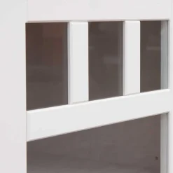 Wohnen Landhaus Vitrine in Weiß lackiert - Indico
