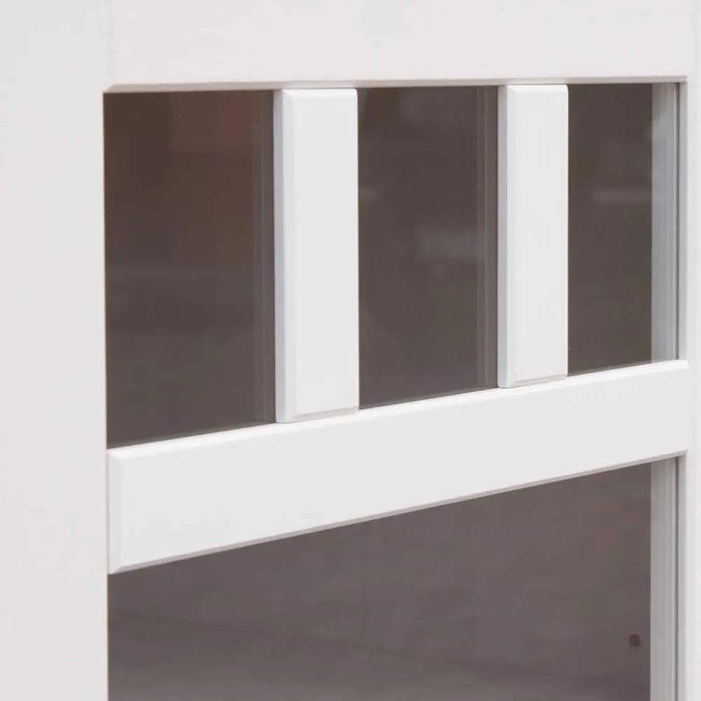 Wohnen Landhaus Vitrine in Weiß lackiert - Indico