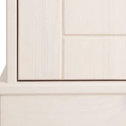 Wohnen Landhaus Vitrine in Weiß und Kiefer Honig - Zentra