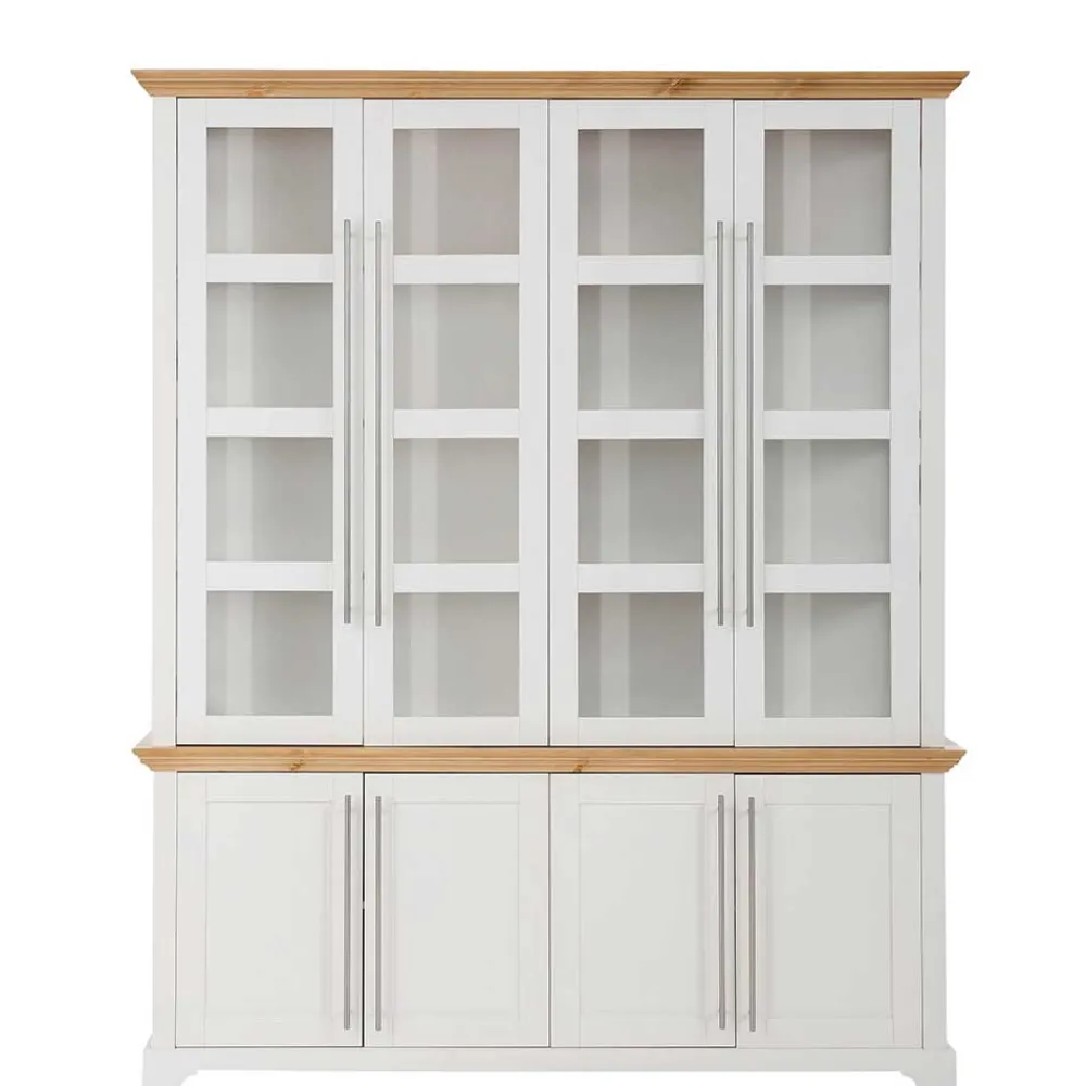 Wohnen Wohnzimmerschränke|Schränke*Landhaus Vitrinenschrank mit acht Türen - Eyzaco