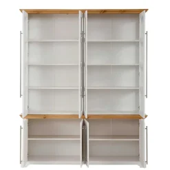 Wohnen Wohnzimmerschränke|Schränke*Landhaus Vitrinenschrank mit acht Türen - Eyzaco