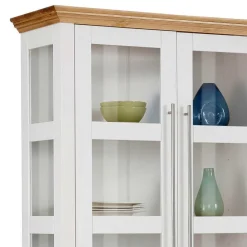 Wohnen Wohnzimmerschränke|Schränke*Landhaus Vitrinenschrank mit acht Türen - Eyzaco