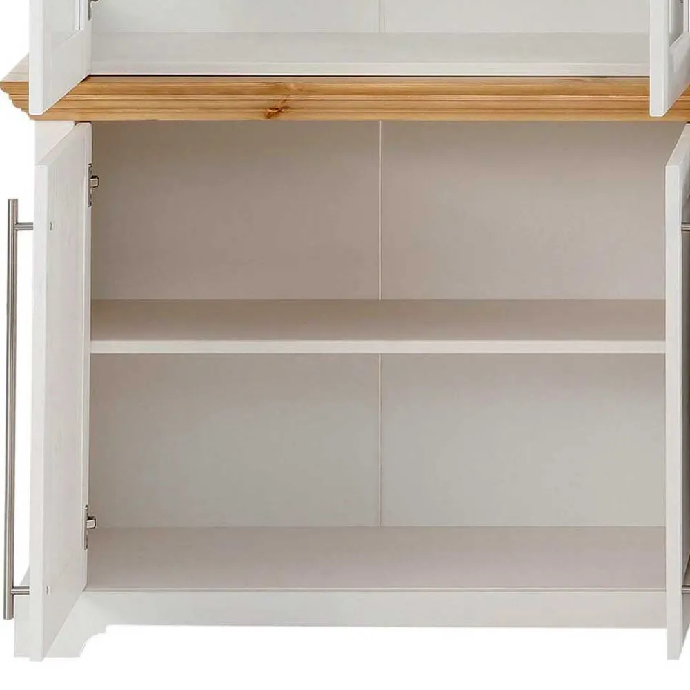 Wohnen Wohnzimmerschränke|Schränke*Landhaus Vitrinenschrank mit acht Türen - Eyzaco