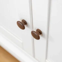 Wohnen Landhaus Vitrinenschrank aus Kiefer zweifarbig - Zalya