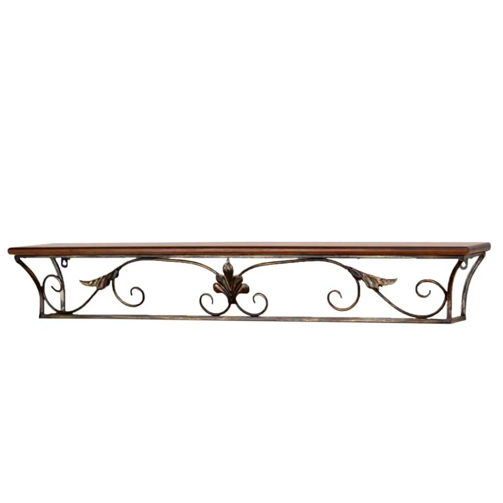 Wohnen Landhaus Wandkonsole Juliama mit Metall Verzierung