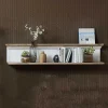 Wohnen Esszimmerregale|Regale*Landhaus Wandregal in Weiß & Eiche - Sinolita