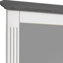 Wohnen Spiegel|Flurspiegel*Landhaus Wandspiegel in Weiß & Grau - Caneon