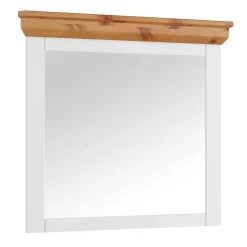 Wohnen Landhaus Wandspiegel mit Kiefernholz Rahmen - Saluts