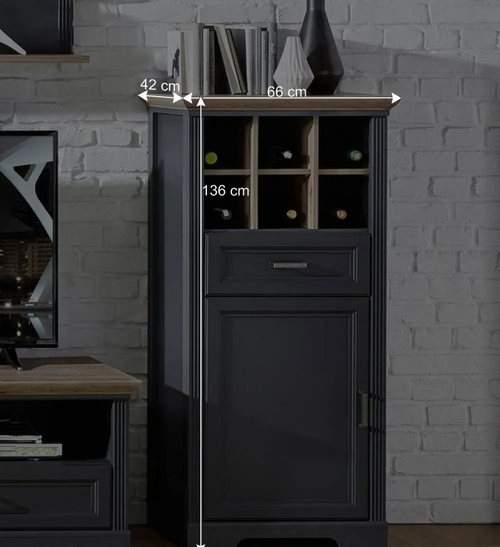 Wohnen Wohnwände|Wohnwand*Landhaus Wohnmöbel Kombination - Thumbs (vierteilig)