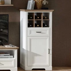 Wohnen Wohnwände|Wohnwand*Landhaus Wohnmöbel Set - Sinolita (vierteilig)