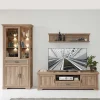Wohnen Wohnwände|Wohnwand*Landhaus Wohnwandmöbel in Eiche NB - Barack (dreiteilig)