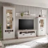 Wohnen Wohnwände|Wohnwand*Landhaus Wohnzimmer Möbel Set Nedita in Weiß & Pinie (vierteilig)