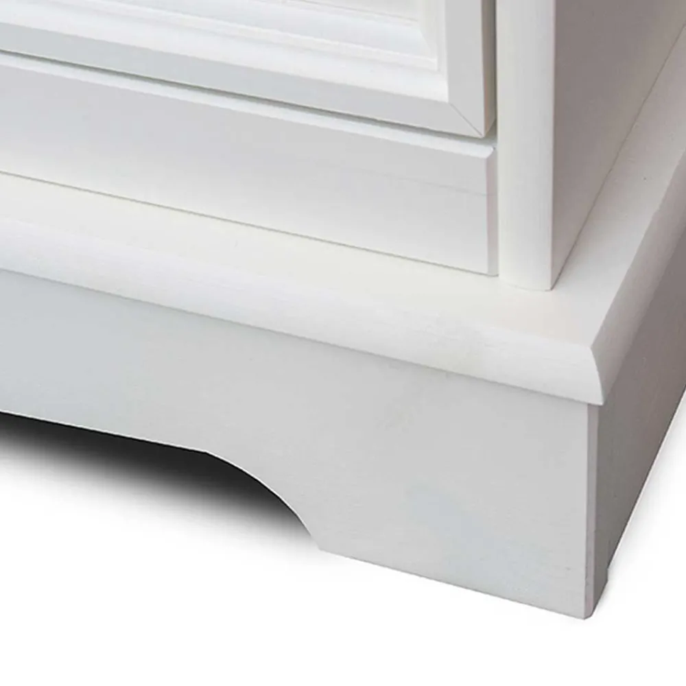 Wohnen Kleiderschränke|Schränke*Landhaus Wäscheschrank in Weiß lackiert - Indico