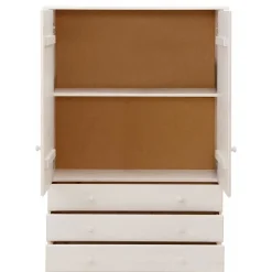 Wohnen Kleiderschränke*Landhaus Wäsche-Schrank in Weiß lackiert - Ilvestra