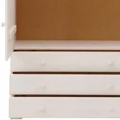 Wohnen Kleiderschränke*Landhaus Wäsche-Schrank in Weiß lackiert - Ilvestra