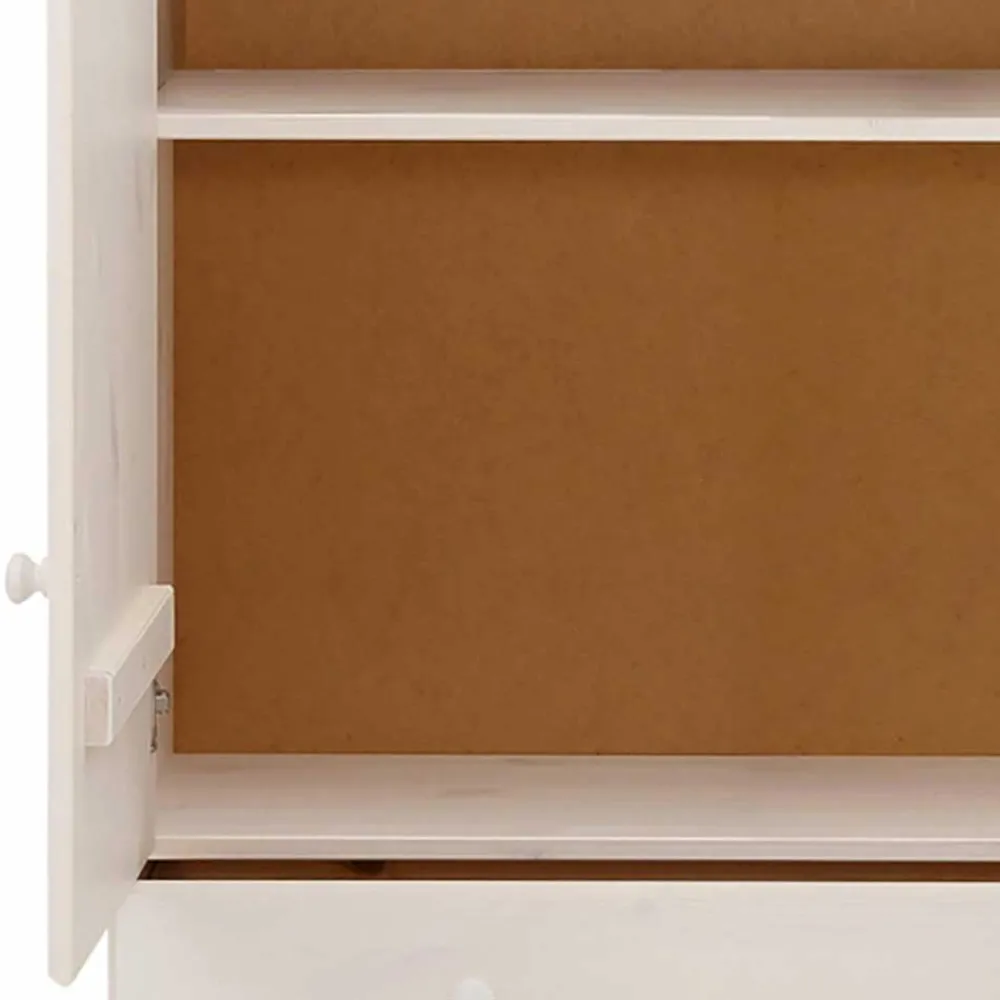 Wohnen Kleiderschränke*Landhaus Wäsche-Schrank in Weiß lackiert - Ilvestra