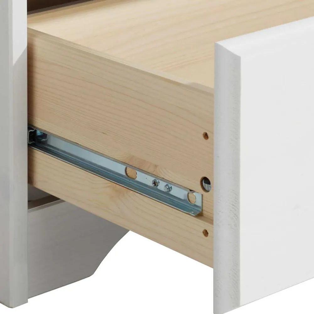 Wohnen Kleiderschränke*Landhaus Wäsche-Schrank in Weiß lackiert - Ilvestra