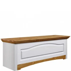 Wohnen Landhaus Wäschetruhe in Weiß & Kiefer - Lagune