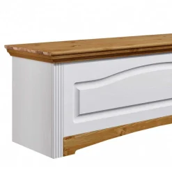 Wohnen Landhaus Wäschetruhe in Weiß & Kiefer - Lagune