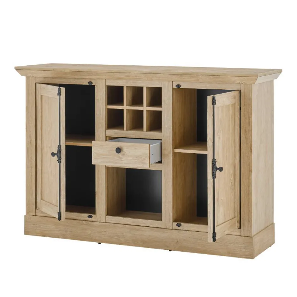 Wohnen Landhausmöbel|Küchenschränke*Landhaus-Anrichte in Eiche Gold - Hengas