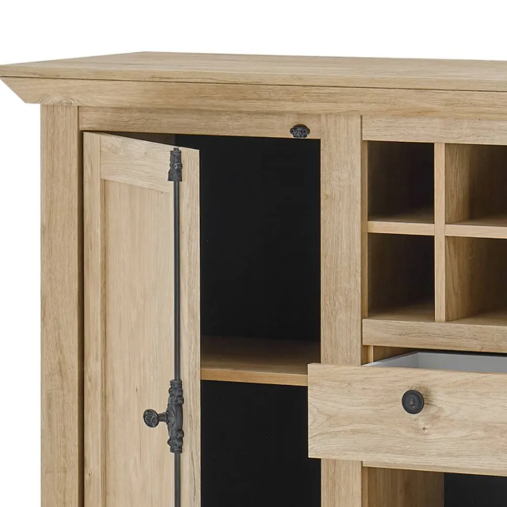 Wohnen Landhausmöbel|Küchenschränke*Landhaus-Anrichte in Eiche Gold - Hengas