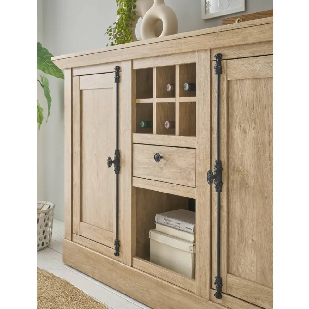 Wohnen Landhausmöbel|Küchenschränke*Landhaus-Anrichte in Eiche Gold - Hengas