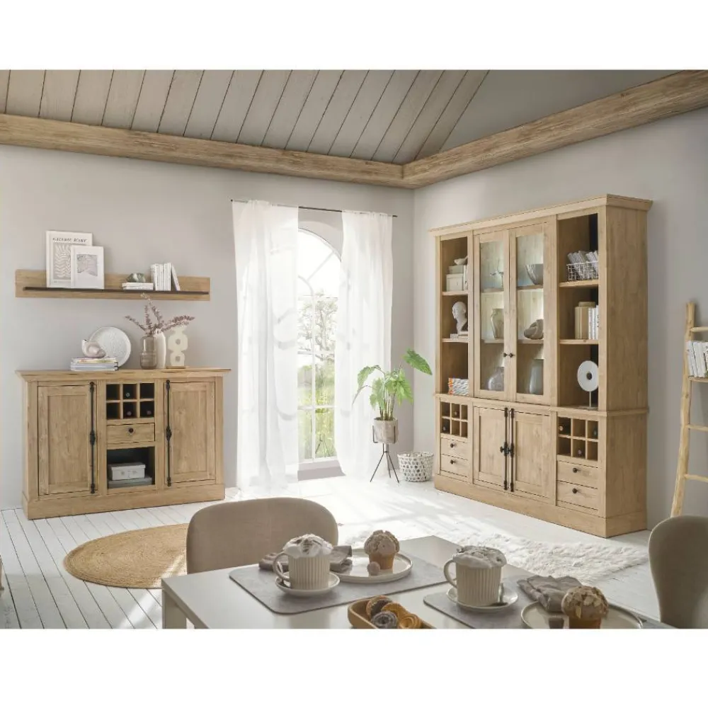 Wohnen Landhausmöbel|Küchenschränke*Landhaus-Anrichte in Eiche Gold - Hengas