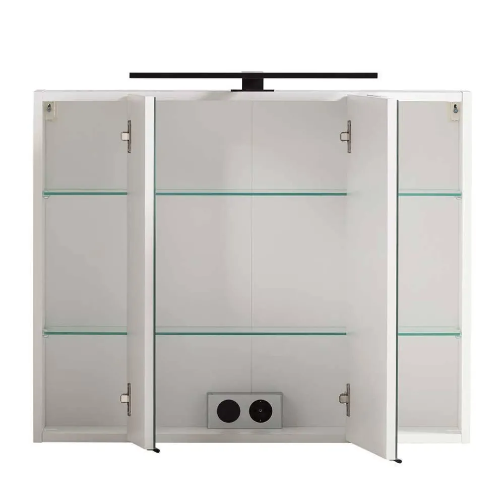 Wohnen Badezimmer Komplett*Landhaus-Bad Waschplatz Set - Gyatso (dreiteilig)