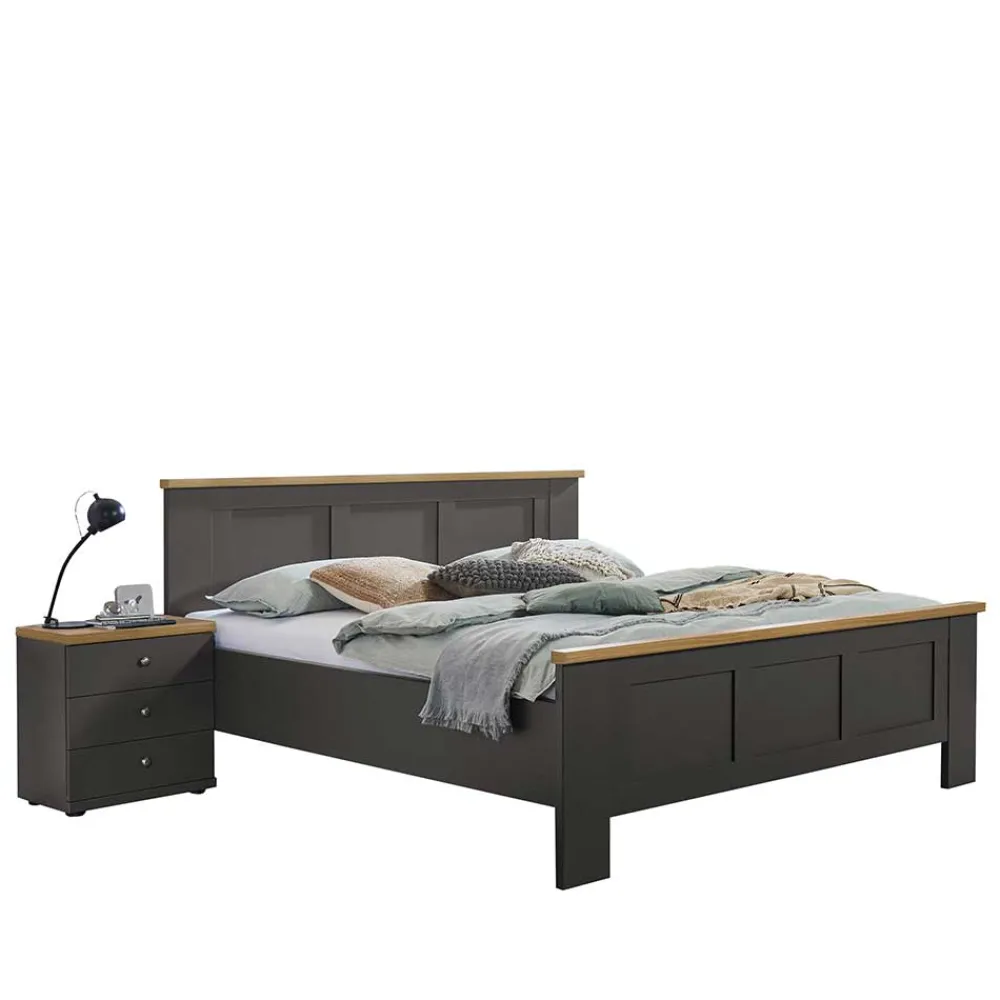 Wohnen Landhausbett mit 140 cm Breite modern - Cretania