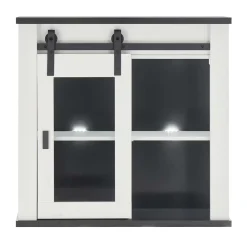 Wohnen Landhausküche Oberschrank mit Glas Schiebetür - Eture