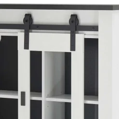 Wohnen Landhausküche Oberschrank mit Glas Schiebetür - Eture