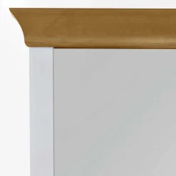 Wohnen Landhausstil Möbel Set Sibiuta in Weiß (zweiteilig)