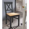 Wohnen Küchenstühle|Esszimmerstühle*Landhausstuhl aus Holz in Grau & Eichefarben - Ustricia