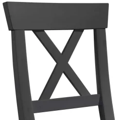 Wohnen Küchenstühle|Esszimmerstühle*Landhausstuhl aus Holz in Grau & Eichefarben - Ustricia