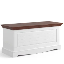 Wohnen Braune Möbel|Holztruhen*Landhaustruhe mit flachem Deckel - Manipur