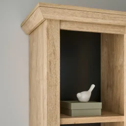 Wohnen Vitrinen|Wohnzimmer-Vitrinen*Landhaus-Vitrinenschrank in Eiche Gold - Hengas