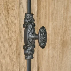 Wohnen Vitrinen|Wohnzimmer-Vitrinen*Landhaus-Vitrinenschrank in Eiche Gold - Hengas