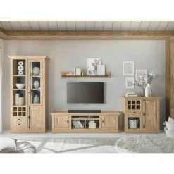 Wohnen Wohnwände|Wohnwand*Landhaus-Wohnwand Set - Hengas (vierteilig)