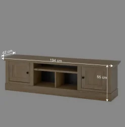 Wohnen Wohnwände|Wohnwand*Landhaus-Wohnwand Set - Hengas (vierteilig)