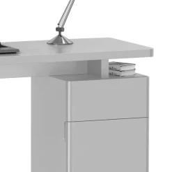 Kinder Wohnen Laptop-Tisch Eminia in Hochglanz Weiß