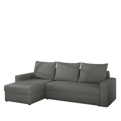 Wohnen Schlafsofas*L-Design Schlafsofa in Grau Velours - Zlotka