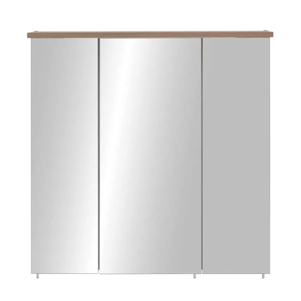 Wohnen LED Bad-Spiegelschrank in Touchwood - Dadros